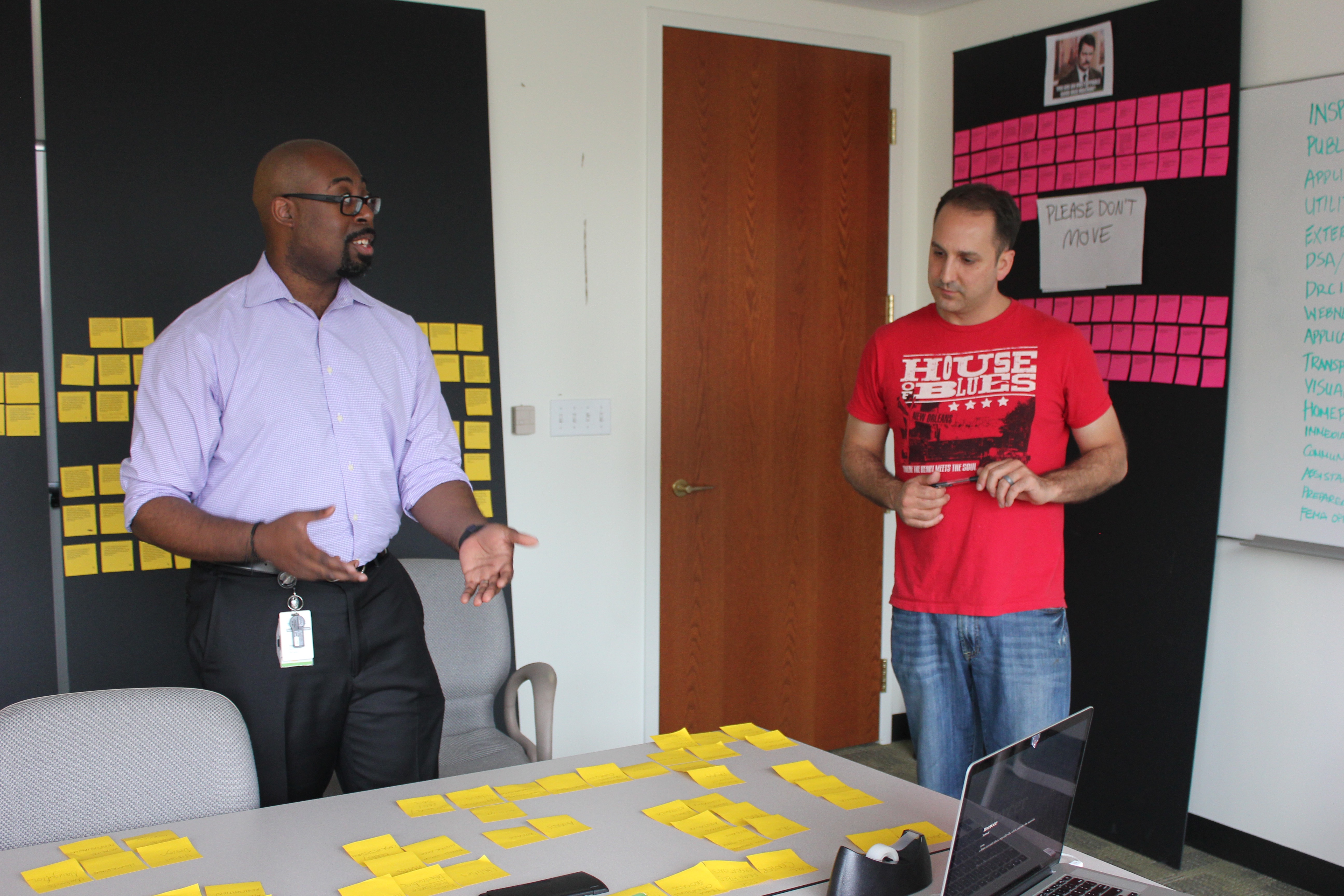 Wes and Ed Yahn discussing user insights